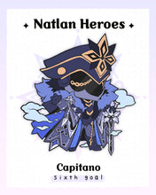 Load image into Gallery viewer, IN STOCK Capitano Enamel Pin ✦ Genshin Impact
