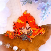 Load image into Gallery viewer, IN STOCK Mavuika Enamel Pin ✦ Genshin Impact
