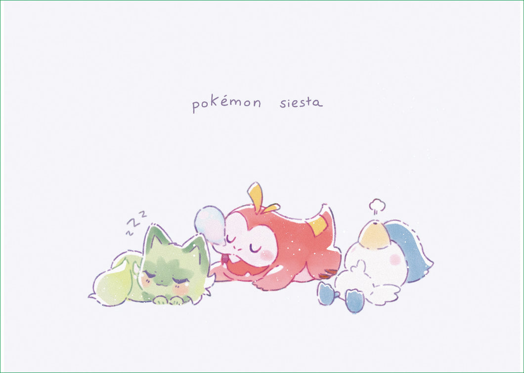 Pokemon Siesta Print A5