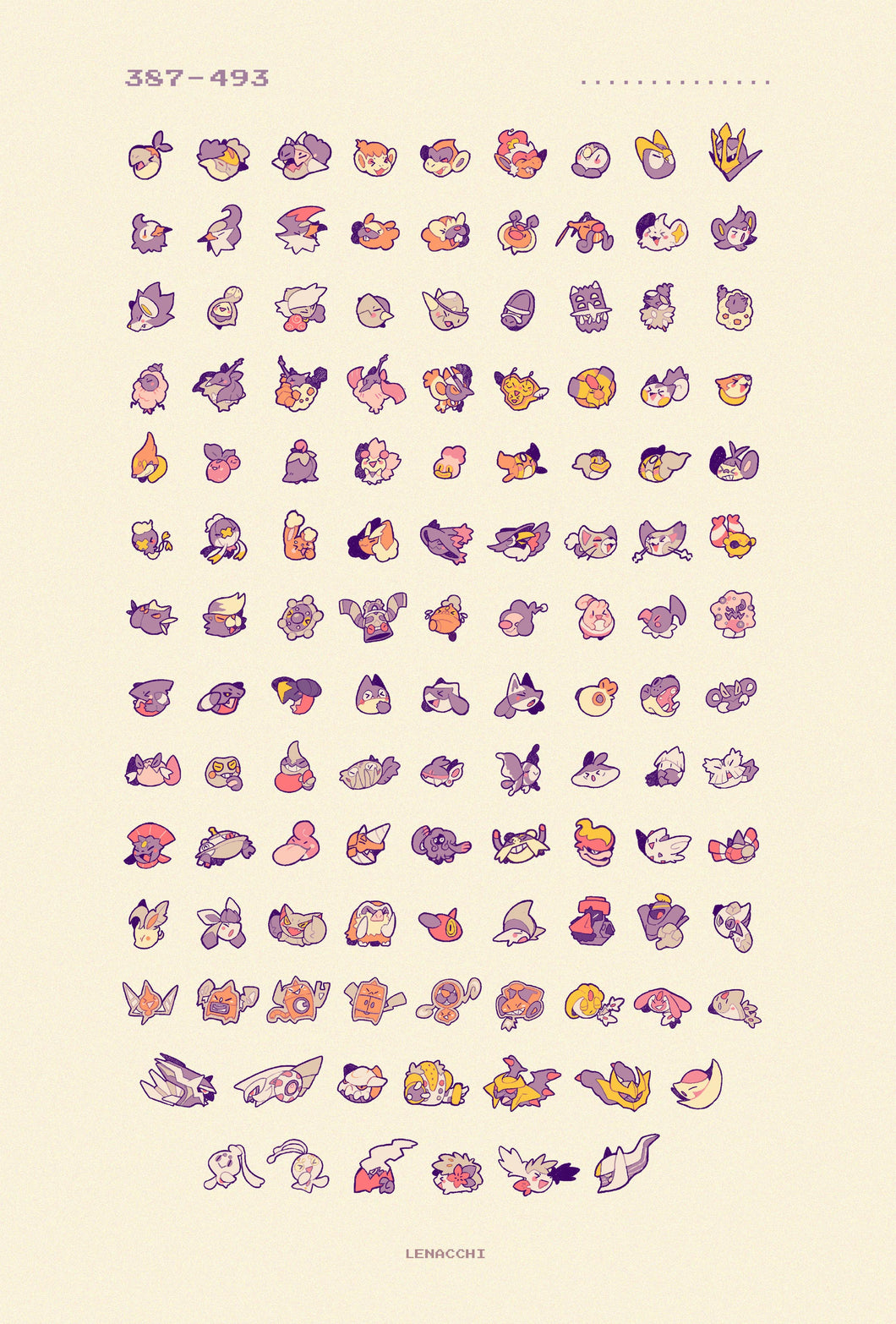 Sinnoh Dex Print A4