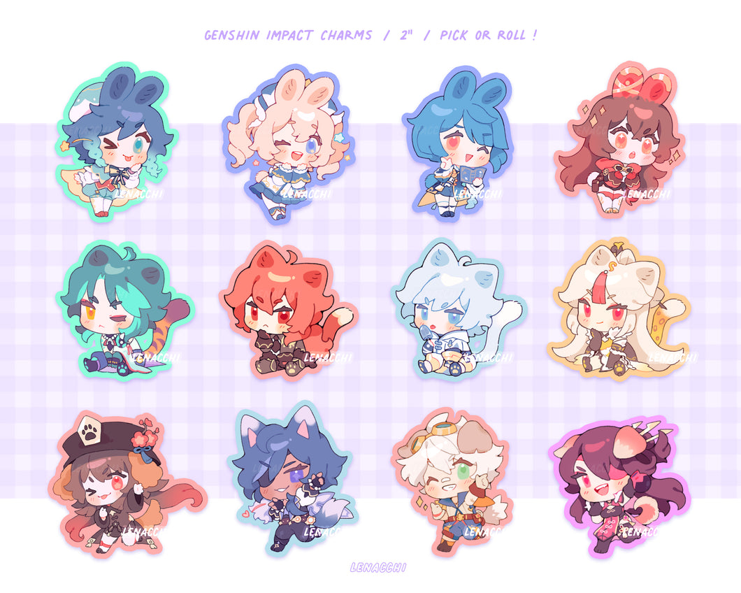 Genshin Impact CHARMS Vol.1 PREORDER | Pick or roll!